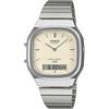 Classic AQ-240E-7A2JF Unisex Watch Ivory Color Analog Design Water Resistant