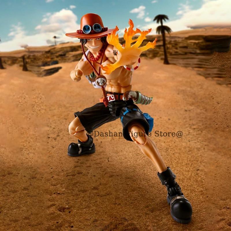 SHF Portgas D Ace Action Figure Anime One Piece Fire Fist Ace Figures PVC Movable Collection 17cm Desktop Ornaments Model Toys