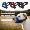 Dog Muzzle Adjustable Loop Nylon Mouth Guard Breathable Anti Barking Biting