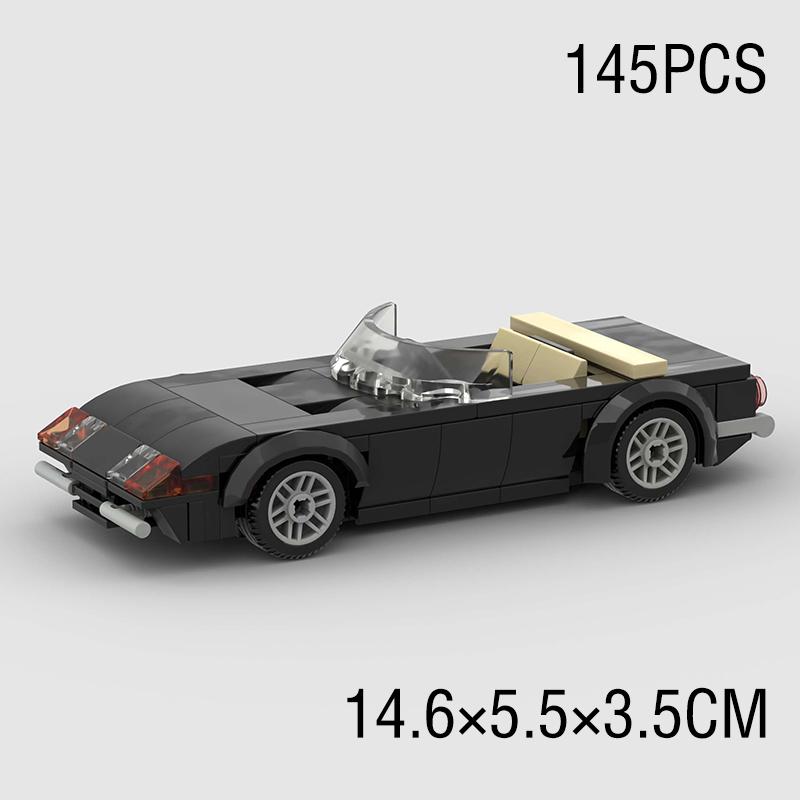 City Speed Convertible MOC Old Car Super Race Vehicle Model Building Block Racing Brick Technical Christmas Gift Rally Sport Toys