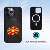 M-Macedonia Flag Phone Case For iPhone17,16,15,14,13,12,Pro,Max,Magnetic For Magsafe Wireless Charging
