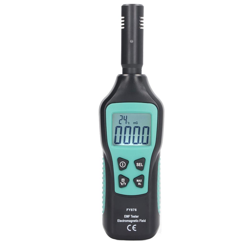 EMF Meter Electromagnetic Field Detector Handheld Temperature Tester for TV Computer