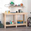 VidaXL Workbench Work Table Workstation Tool Bench Storage Bench Workshop Garage 140x50x80 Cm Wood of 822506