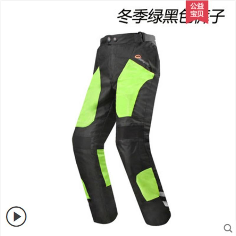 Mens Winter Motorcycle Riding Pants Waterproof Breathable Crash Protection Off-Road Racing Trousers All
