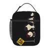 1 Piece Portable Lunch Container Goth Kids At the Death Bus Stop Zipper Closure Durable Pocket S-South Park For Lunch Box Bag