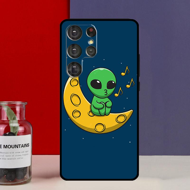 Эстетичный Милый Мультяшный Инопланетянин Funda Чехол Для Samsung Galaxy S25 Ultra S9 S10 S20 S21 FE S22 S23 Plus S24 Ultra Чехол Для Телефона