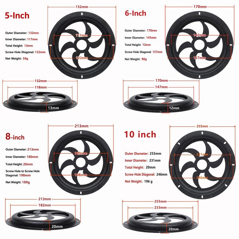 Metal Speaker Grill Cover 5/6/8/10 Inch Subwoofer Grill Protector New Speaker Mesh Cover