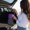 Lightweight Compact Beach Bag Drawstring Closure Hanging Grid Bag  Clothes Pins Storage