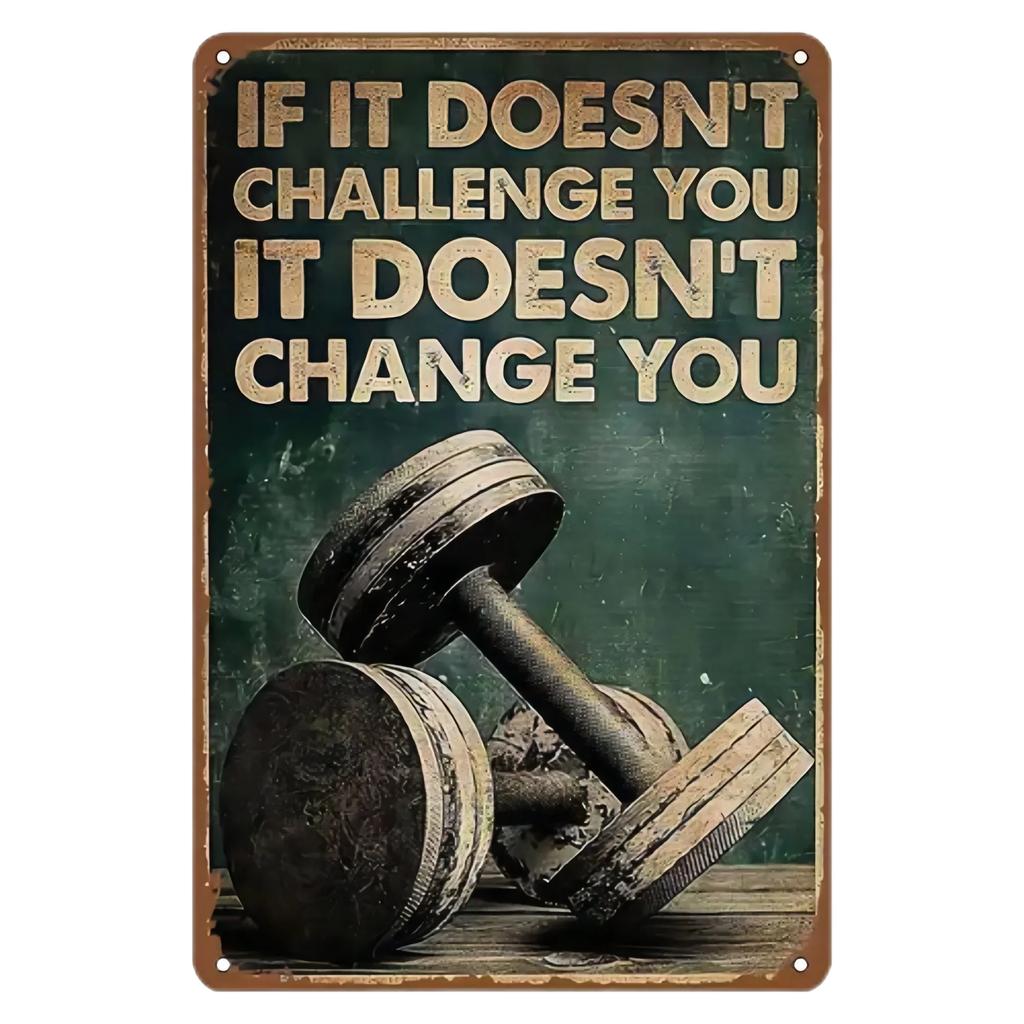 Смешные металлические знаки, декор, мотивирующие цитаты о фитнесе, настенное искусство для гостиной, спальни, спортзала, металлические жестяные знаки, винтажные