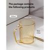 Light Luxury Wash Cup Ins Wind Mouthwash Cup Transparent High Beauty  Toothbrush Cup Household Toothware Cup