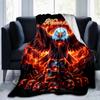 1PC Custom Name Eagle Power Symbol flannel blanket versatile,all-season throw suitable for the living room,bedroom,camping,travel,and gift