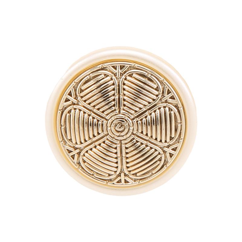 5 шт. Металлическая пуговица в сочетании со смолой, для пальто, тренча, золотая пуговица, свитера, куртки, кардигана, в стиле маленького черного платья, серебряная пуговица