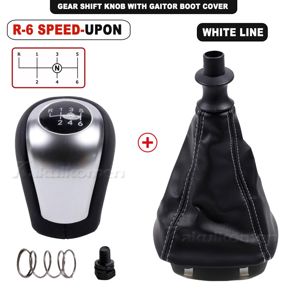 6 Speed Manual Gear Shift Knob with Lever Shifter Gaiter Boot Cover For Mercedes Benz W447 VITO 2017-2020 Gaiter Boot Collar