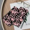 3D Art Painting Sakura Flower Butterfly Pattern Leather Phone Wallet Case Book Stand For Huawei Moto Oppo Realme 10 Girls Magnetic Card Flip Cover Bag