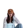 R Letter embroidered soft-top baseball cap for men, Korean style, niche design, suitable for large head sizes, makes the face look smaller, versatile