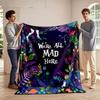 Alice Wonderland Quote Blanket for all seasons blanket lunch break throw gift