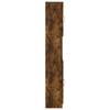 Bathroom Cabinet with Open Shelf UTRECHT Smoked Oak