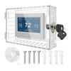 Clear Thermostat Lock Box with 2 Keys Home Apartment Office School Wall Mount Thermostat Cover Universal Large AC Thermostat Guard
