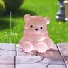 Cute Luminous Little Bear Charms Crafts Desktop Creative Resin Crafts Creative Animal Home Decoration Ornament Accessories
