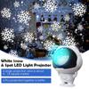 Астронавт 16 Рождественский узор Свет Белый Проектор снежинок В помещении USB HD Атмосферная лампа для комнаты Вечеринка Рождественский декор Подарок
