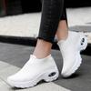 Женские кроссовки Slip on New Cushion Breathable All-black Lady Shoes White Rubber Shoes