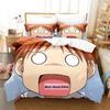 Постельное белье Azumanga Daioh Односпальное Twin С принтом Комплект постельного белья с наволочкой Пододеяльник Мягкий Односпальный Двуспальный Queen Super King