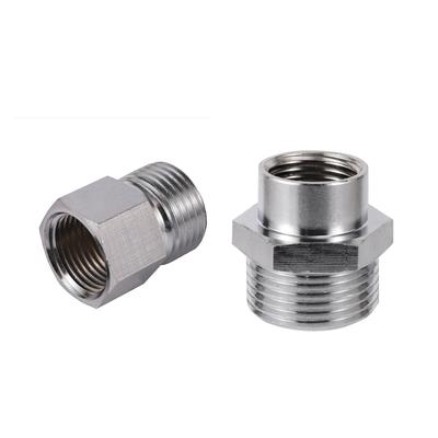 Переходник с M18 на 1/2" 3/4" Наружная резьба Никелированная Медная резьбовая муфта 18 мм Адаптер-редуктор для водяного насоса Сантехнические фитинги