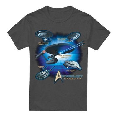 STAR TREK Унисекс футболка для взрослых «Корабли Звёздного флота»