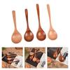 Japanese Style Wooden Soup Spoon With Long Handle Kitchen Utensil Practical Tableware For Home Dining Outdoor Use