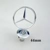 1 шт. 44 мм 3D Металл Синий Хром Звезда Капот Значок Логотип для Mercedes Benz W202 W203 W204 W208 W210 W220 W221