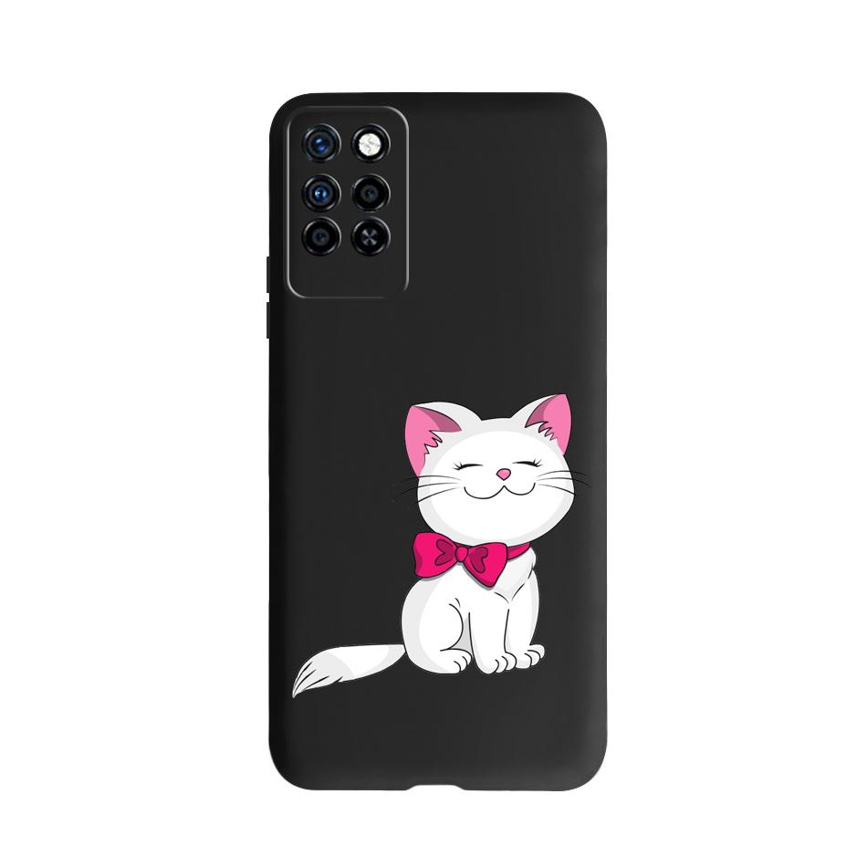 Милый Чехол Для Infinix Note 10 Pro NFC X695C X695 Чехол Для Телефона Черный Силикон Мягкий Чехол Для Infinix Note 10 Funda Note10 Pro 6.95"