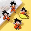 4 шт. Брошь с персонажем мультфильма Dragon Ball Сон Гоку Эмалированный значок Металлическая брошь Украшение Для одежды и рюкзака Аксессуары Подарок
