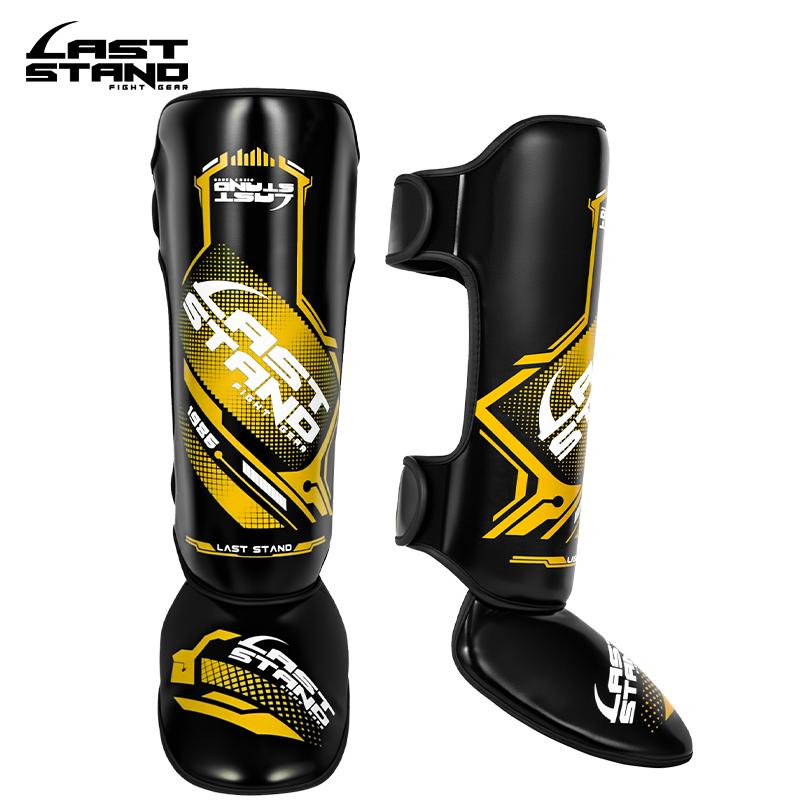 Boxing Sanda Leg Guard with Foot Back Adult Muay Thai Leg Guard Shin Protector Boxing Thick Combat Guard Plate 1