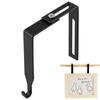 4Pcs Black Partition Hanger Iron Cubicle Wall Hooks Multifunctional Door Storage Hooks  Umbrellas
