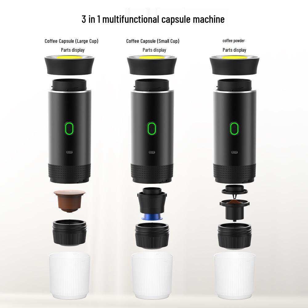 Компактная электрическая эспрессо-машина для дома и отдыха на природе.