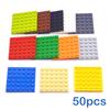 Нетоксичные 50 шт. Конструктор для поделок 6x6 точек Тонкие фигурные кирпичики 12 цветов Образовательные Творческие Совместимые по размеру Фирменные игрушки для детей 3958
