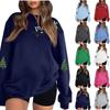 Women's Fashion Casual Long Sleeve Solid Color Hoodie