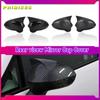 Glossy Black/Carbon Fiber Look Rearview Wing Mirror Covers Caps For Seat Leon MK2 1P Ibiza MK4 6J 2008-2017 Mirror Case Cover