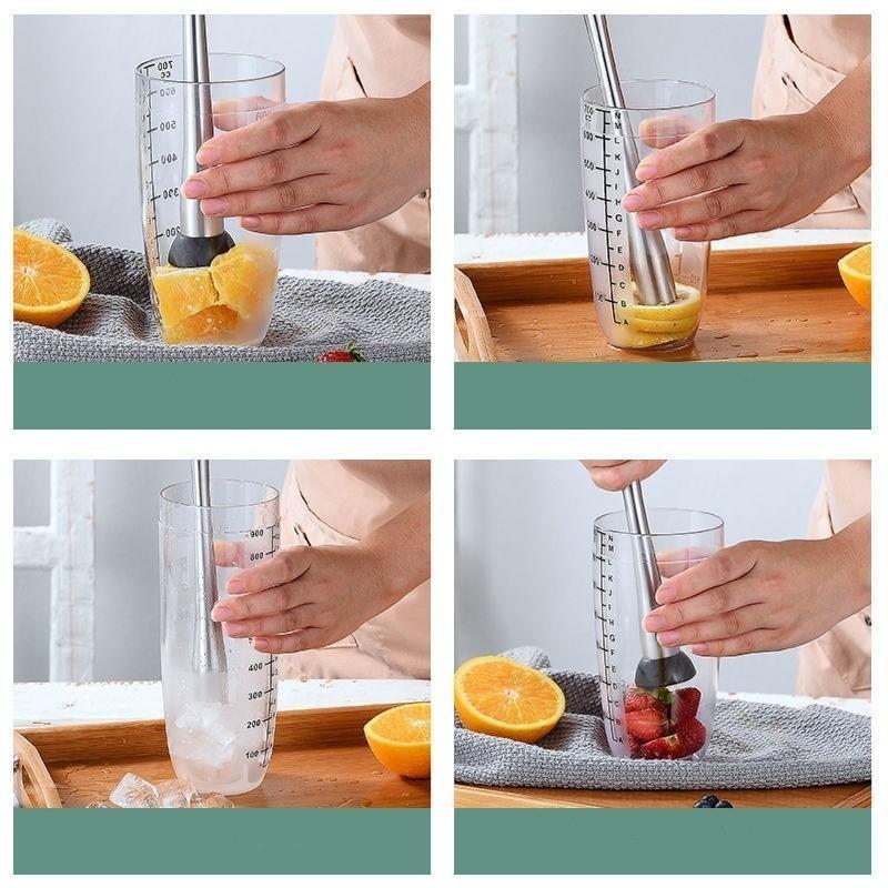 Коктейль Мадлер Дробилка Инструменты Дробление льда Молоток Барная посуда Миксер Фруктовый напиток Нержавеющая сталь