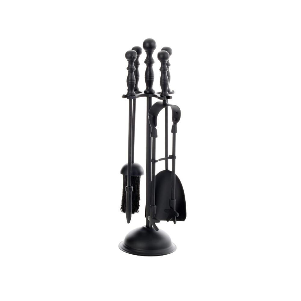Leecroft Turn Handle Companion Set Black 18''
