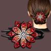 Fashion Flower Large Clip Mom Hair Accessories Hair Clips Simple Rhinestone Diamond Plate Hair Duckbill Clip