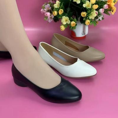 Туфли для мам, одинарные туфли, женская повседневная обувь для пожилых женщин, женские мягкие подошвы нескользящие и удобные, осенние туфли-лодочки на толстом каблуке и