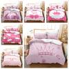 3D Girls' Room Bedding Set Pink Crown Duvet Cover and Pillowcase 2/3 Pieces AU240 * 270 Princess Room Home Decoration