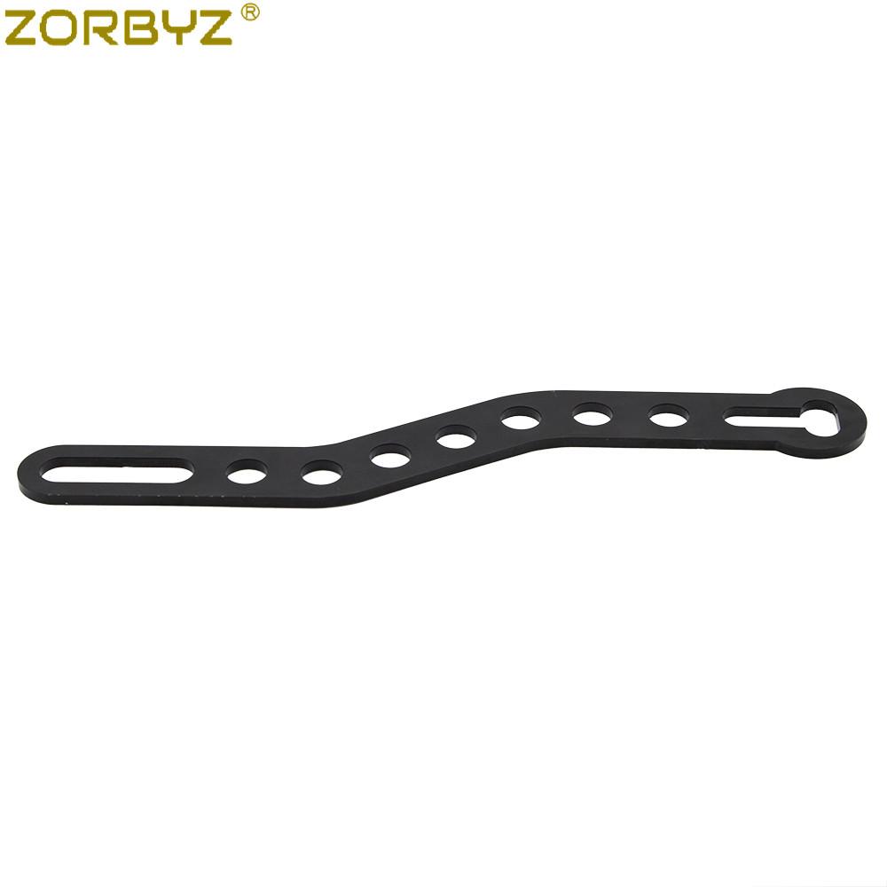 ZORBYZ Motorcycle Black Retro Exhaust Hanger Bracket Exhaust Muffler Pipe Fixing Tool For Honda Yamaha Suzuki