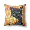 Cute Cat Animal Print Pattern Cushion Cover Home Living Room Sofa Bedroom Decoration Throw Pillow Pillow Cover 45x45cm