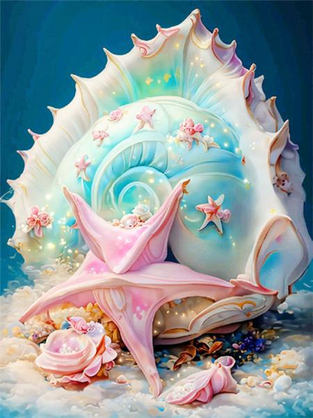 5D алмазная вышивка фантазийная ракушка картина стразы картина морская звезда вышивка крестом мозаика пейзаж комплект детский подарок