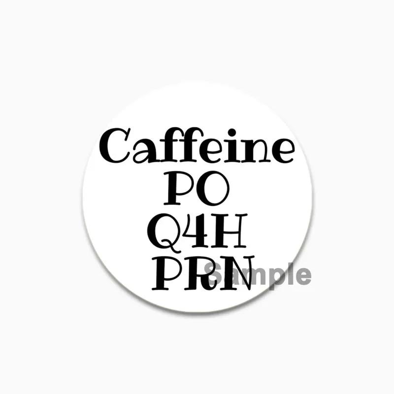 32/44/58mm Time Gear Quote Brooch On Backpack, Handmade Round Brooches, Cute Pins, Anime Icon Badges for Clothes