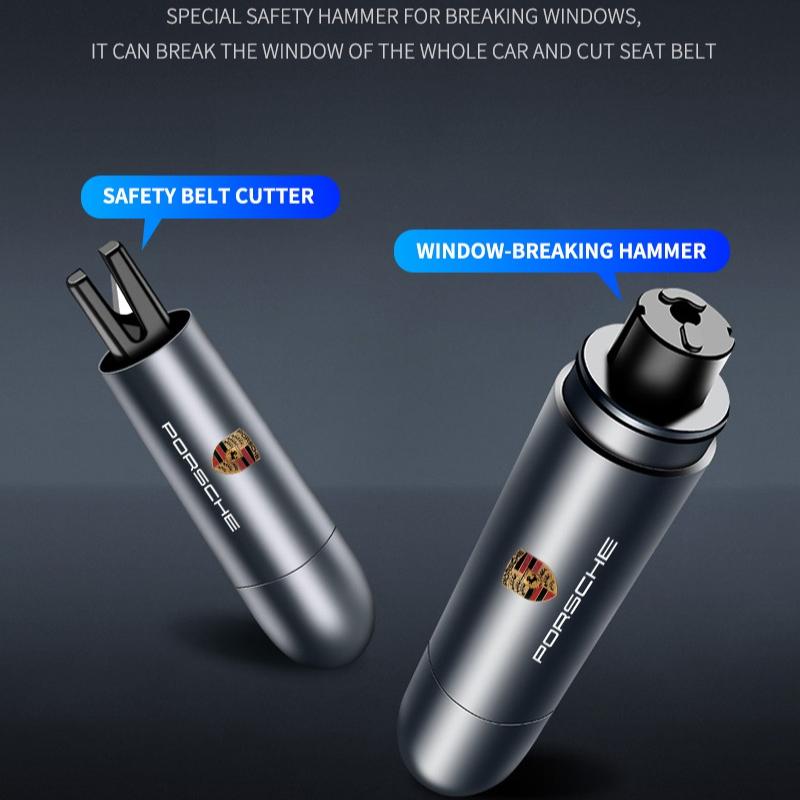 1 шт. Автомобильный аварийный молоток безопасности для спасения жизни, инструмент для эвакуации из автомобиля для Porsche Cayenne Panamera Macan Boxster 911 928 944 918 917