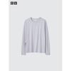 Uniqlo Япония Supima Хлопок Футболка с длинным рукавом