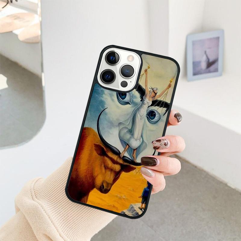 Salvador Dali Art Phone Case For IPhone 18 17 Air 16 15 14 11 12 13 Pro MAX Plus coque Cover Shell